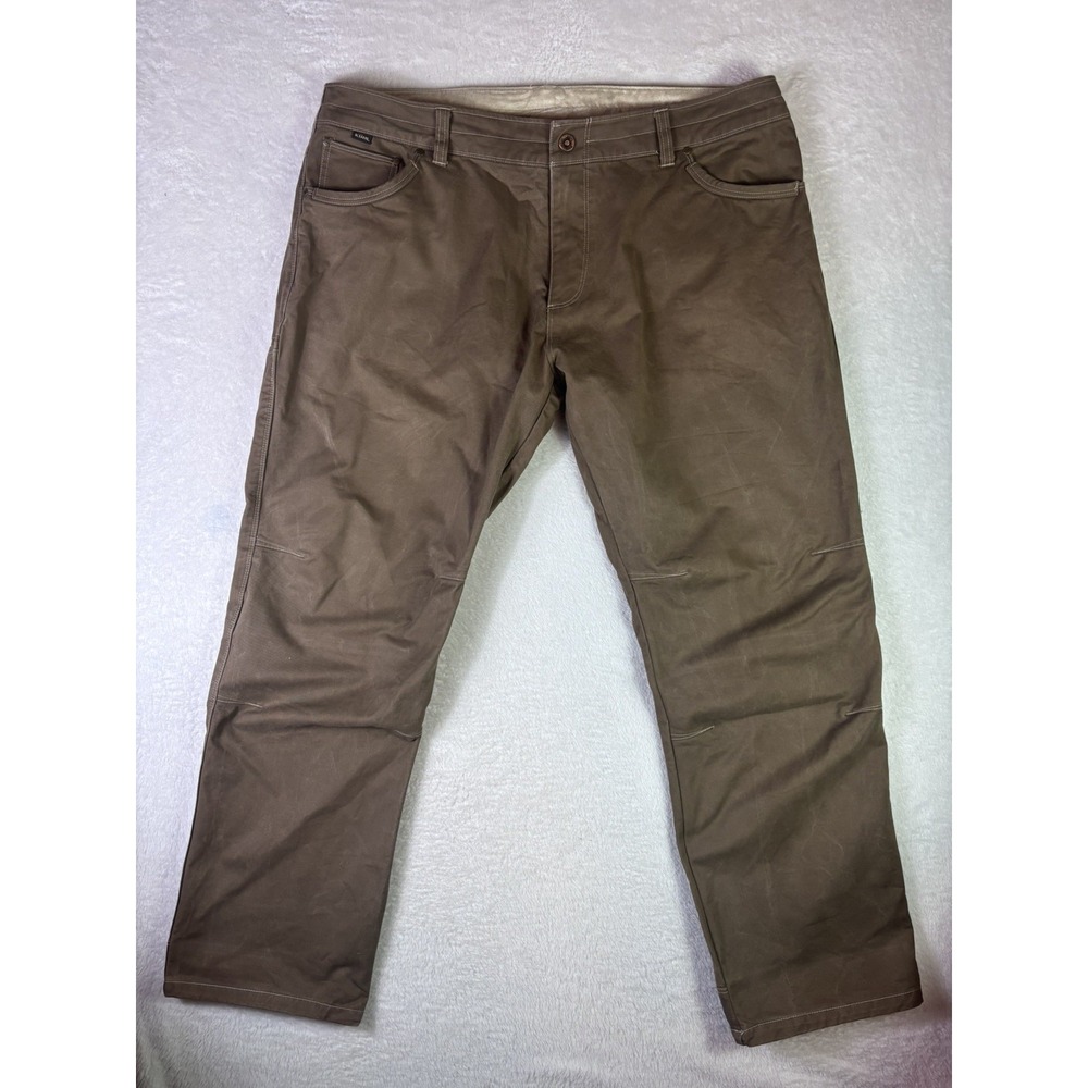 Kuhl Rydr Pants Mens 42x32 Brown Tan Outdoor Hiking Performance Utility fishing